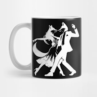 Cool Foxtrot design: Two dancing foxes! Mug